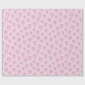 Lila Herzen Geschenkpapier (Flach)