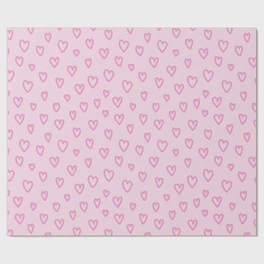 Lila Herzen Geschenkpapier (Flach)