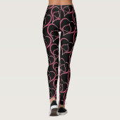 Lila Herzen Leggings (Rückseite)