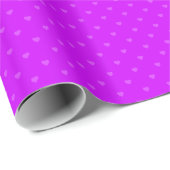 Lila-Herzen-Muster Geschenkpapier (Rolleneckpunkt)
