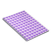 Lila Herzen Notizblock (Rechte Seite)
