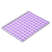 Lila Herzen Notizblock (Linke Seite)