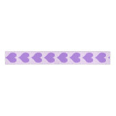 Lila Herzen Ripsband (Vorderseite)