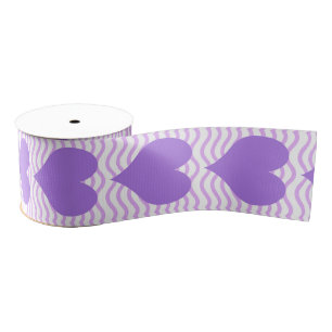 Lila Herzen Ripsband