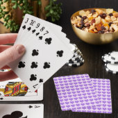 Lila Herzen Spielkarten (In Situ)