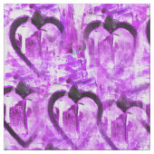 Lila Herzen Stoff (Nahaufnahme)