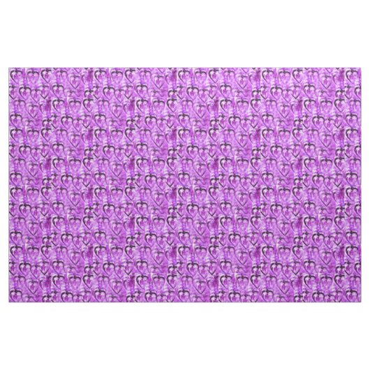 Lila Herzen Stoff (Yard (91,4 cm))