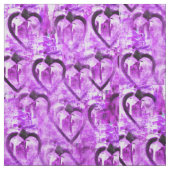 Lila Herzen Stoff (Muster)