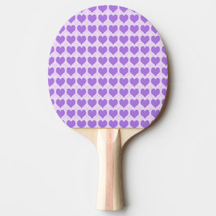 Lila Herzen Tischtennis Schläger
