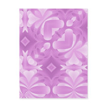 Lila Herzen und Diamanten