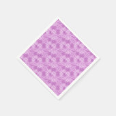 Lila Herzen und Diamanten Serviette (Ecke)
