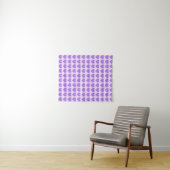 Lila Herzen Wandteppich (Beispiel (Horizontal))