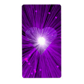 Lila Herzetikett (Vorne)