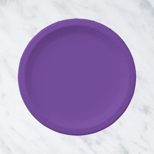 Lila Herzfarbe Pappteller