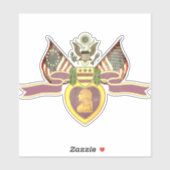 "LILA HERZFLAGS" Vinyl Aufkleber (Blatt)