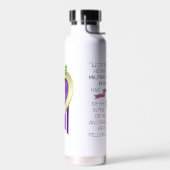 Lila Herzflasche Trinkflasche (Links)