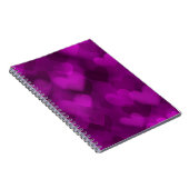 Lila Herzgeschenk für Frauen und Mädchen, Mädchen Notizblock (Rechte Seite)