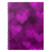 Lila Herzgeschenk für Frauen und Mädchen, Mädchen Notizblock (Vorderseite)