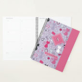 Lila Herzkatzen des mittleren Jahrhunderts Planer (Anzeige)