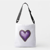 Lila Herzklopfbeutel Tasche (Vorderseite)