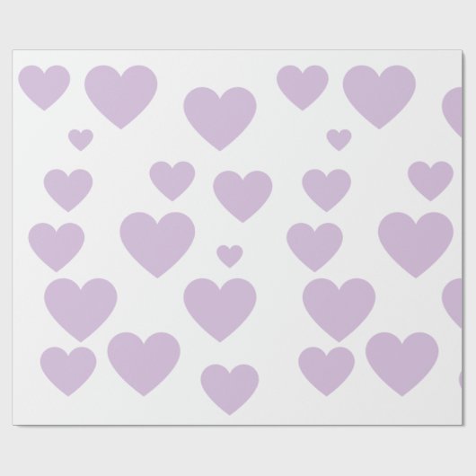  lila Herzklopfpapier Geschenkpapier (Flach)