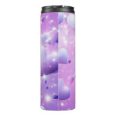 Lila Herzkranzwärmer Thermosbecher (Rückseite)