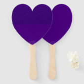 Lila Herzlüfter mit umgekehrter Split-Textur (Cust Fächer (Vorne und Hinten)