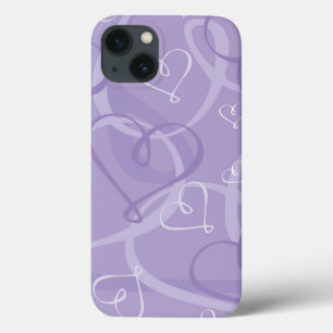 Lila Herzmuster Case-Mate iPhone Hülle