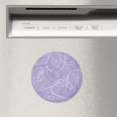 Lila Herzmuster Magnet (In Situ (Geschirrspüler))
