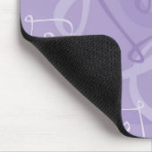 Lila Herzmuster Mousepad (Ecke)