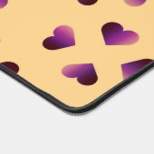 Lila Herzmuster Schreibtischunterlage (Ecke)