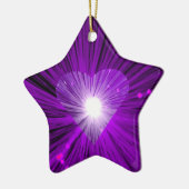 Lila Herzornament Keramikornament (Links)