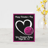 Lila Herzstück bei Pickleball Karte (Gelbe Blume)