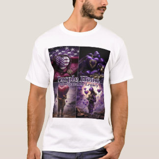 Lila Herztag T-Shirt