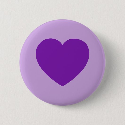 Lila Herztaste Button (Vorderseite)