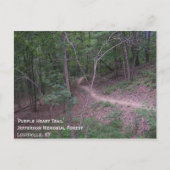 'Lila Herzweg' Postkarte (Vorderseite)