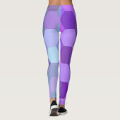 lila Hexagon-Leggings Leggings (Rückseite)