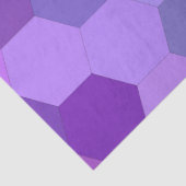 lila Hexagon-Papier Seidenpapier (Detail)