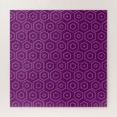 Lila Hexagons-Jigsaw-Puzzle Puzzle (Horizontal)