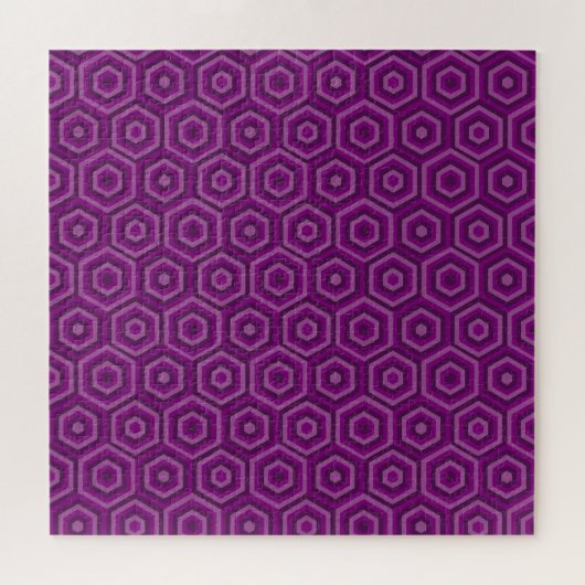 Lila Hexagons-Jigsaw-Puzzle Puzzle (Horizontal)