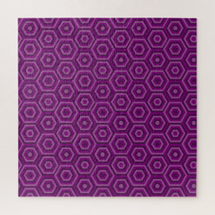 Lila Hexagons-Jigsaw-Puzzle Puzzle