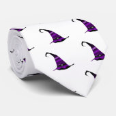 Lila Hexe-Hut Halloweens Krawatte (Gerollt)