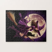 Lila Hexenfliegen Puzzle (Horizontal)