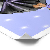 Lila Hexenkunst drucken Poster (Ecke)