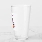 Lila Hexenkürbis und Fledermäuse tricksen oder beh Glas (Links)