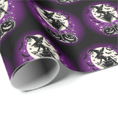 Lila Hexi Martini Geschenkpapier (Rolleneckpunkt)