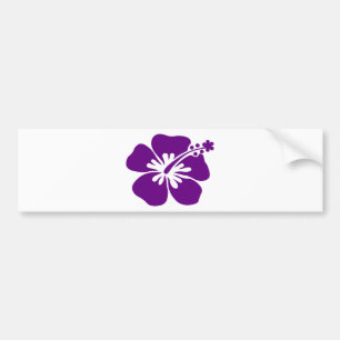 lila Hibiskus-Blume Autoaufkleber