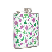 Lila Hibiskus Flachmann (Rechts)