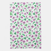 Lila Hibiskus Handtuch (Vertikal)