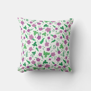 Lila Hibiskus Kissen